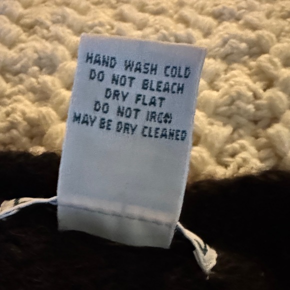 Brown and Cream Snowflake Sweater LLBean Wool - Picture 7 of 12